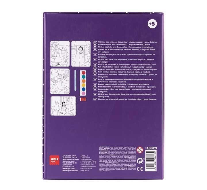 kit acuarela apli kids watercolour magic art