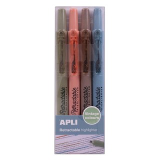 pack 4 fluor apli retractable vintage stdo