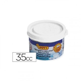 jovi estuche tempera escolar 5 botes 35 ml - blanco jovi 50301