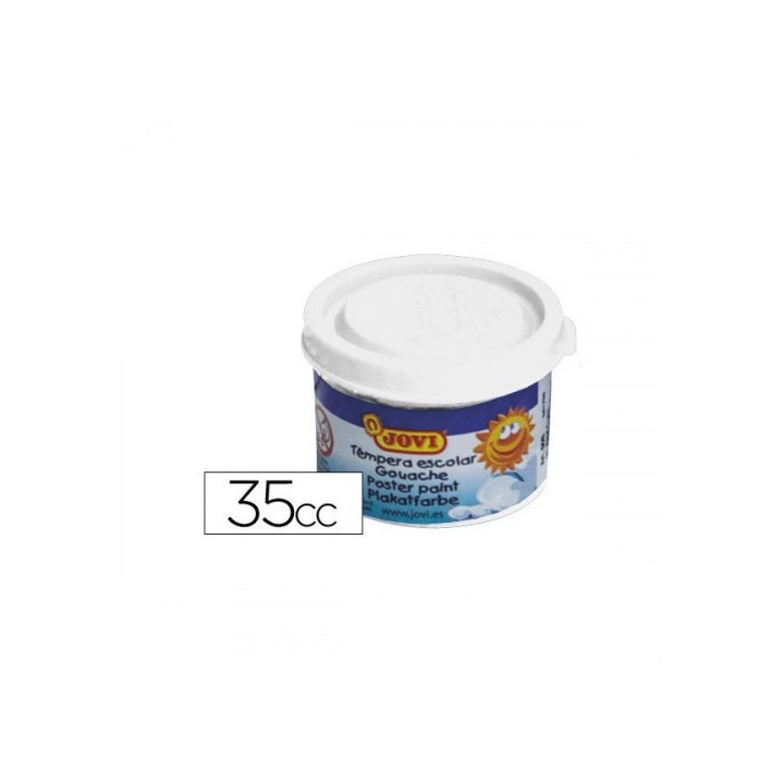jovi estuche tempera escolar 5 botes 35 ml - blanco jovi 50301