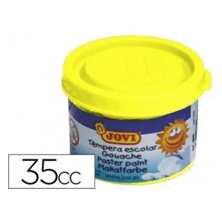 jovi estuche tempera escolar 5 botes 35 ml - amarillo jovi 50302