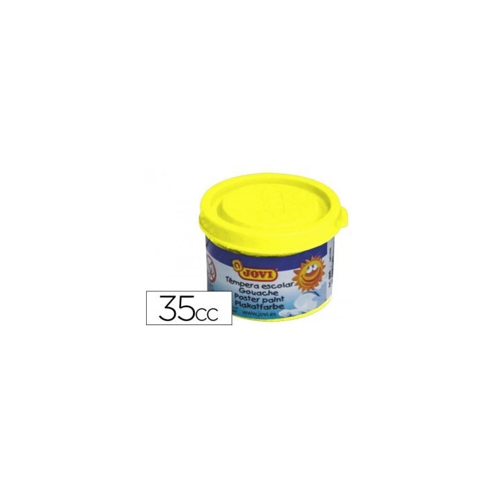 jovi estuche tempera escolar 5 botes 35 ml - amarillo jovi 50302