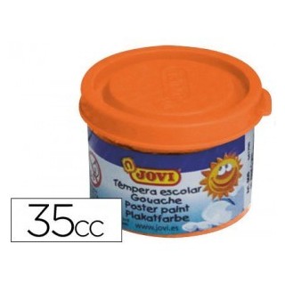 jovi estuche tempera escolar 5 botes 35 ml - naranja jovi 50306