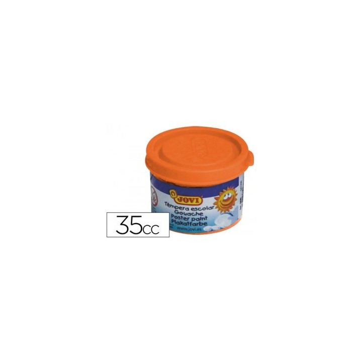 jovi estuche tempera escolar 5 botes 35 ml - naranja jovi 50306