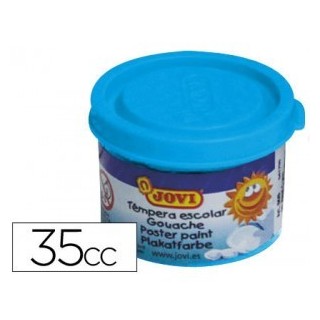 jovi estuche tempera escolar 5 botes 35 ml - azul cyan jovi 50321