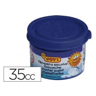 jovi estuche tempera escolar 5 botes 35 ml - azul oscuro jovi 50324