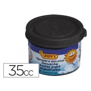 jovi estuche tempera escolar 5 botes 35 ml - negro jovi 50330
