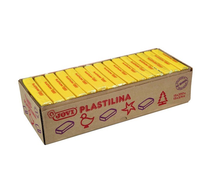 pastilla plastilina jovi 350g amarill osc 7203