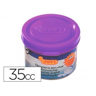 jovi estuche tempera escolar 5 botes 35 ml - violeta jovi 50323