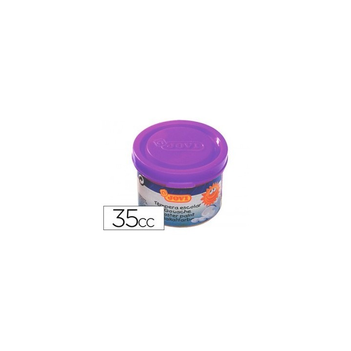 jovi estuche tempera escolar 5 botes 35 ml - violeta jovi 50323