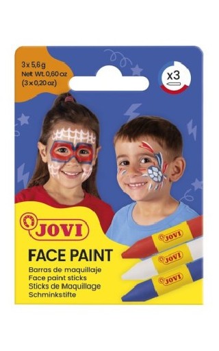 jovi set maquillaje face paint estuche de 3 barras adventure jovi 175ad