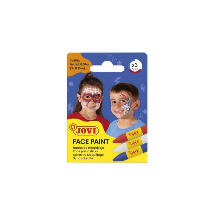 jovi set maquillaje face paint estuche de 3 barras adventure jovi 175ad