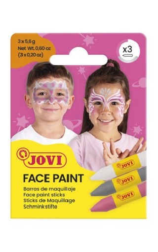 jovi set maquillaje face paint estuche de 3 barras fantasy jovi 175fa