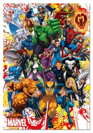 educa borras puzzle 500 piezas heroes marvel educa 15560