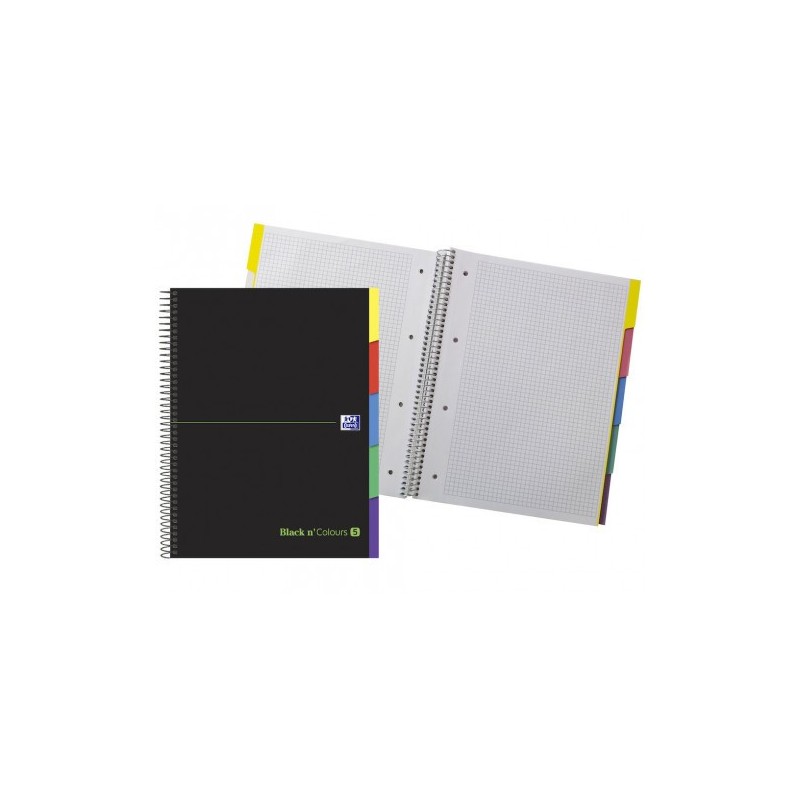 oxford oxford europeanbook 5 cuaderno y block a4+ 100 hojas negro, verde