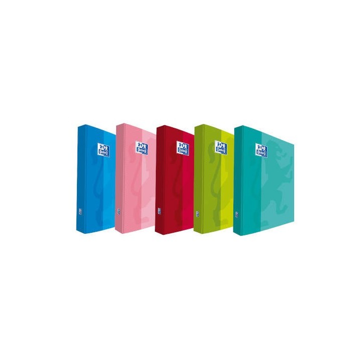 oxford carpeta de anillas 4x40 tapa extradura a4+ colores surtidos school oxford 400106672