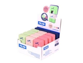 milan caja expositora 30 gomas miga de pan 430 con funda school, serie 1918 milan cmms430snc