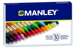 manley estuche 30 ceras manley mnc00077