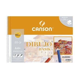 canson bloc 20 hojas basik 150g a4+ guarro canson c200400695