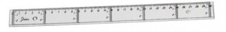 faibo regla plana transparente en plastico inyectado 30 cm. faibo 41130