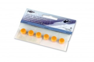 faibo blister de 6 imanes redondos 10mm. en color amarillo faibo 60-10-05