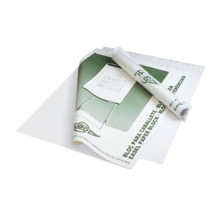 faibo faibo bloc papel para pizarra 25 hojas blanco