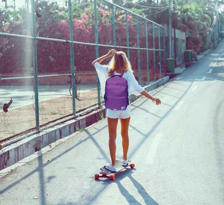 mochila oxford b-ready rpet lila