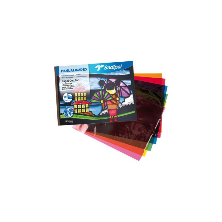 fabriano bloc 10 hojas manualidades papel transparente celofan fabriano s0400006
