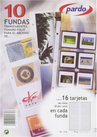 pardo recambio de 10 fundas con 16 tarjetas por funda pardo 212800