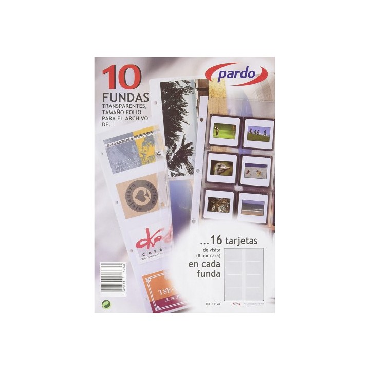 pardo recambio de 10 fundas con 16 tarjetas por funda pardo 212800
