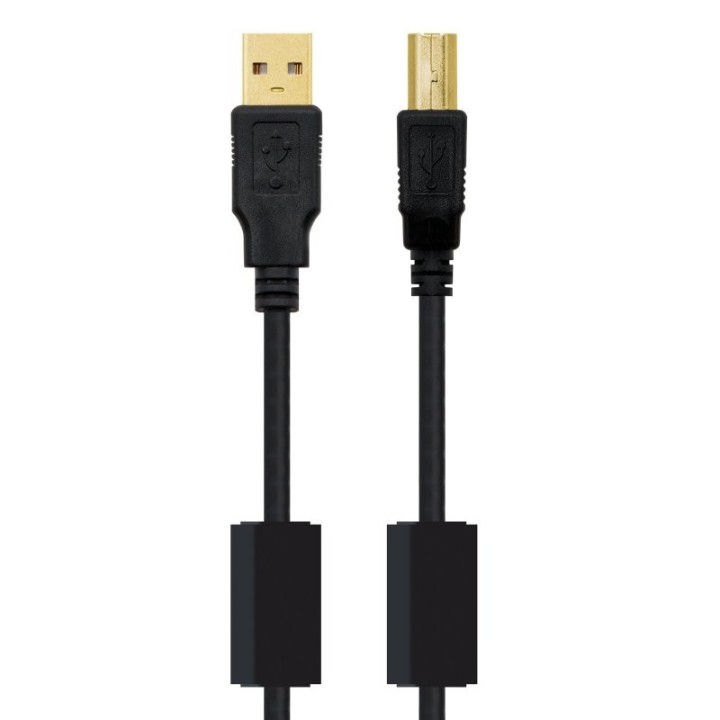 nanocable cable usb 2.0 impresora  ferrita 5 m