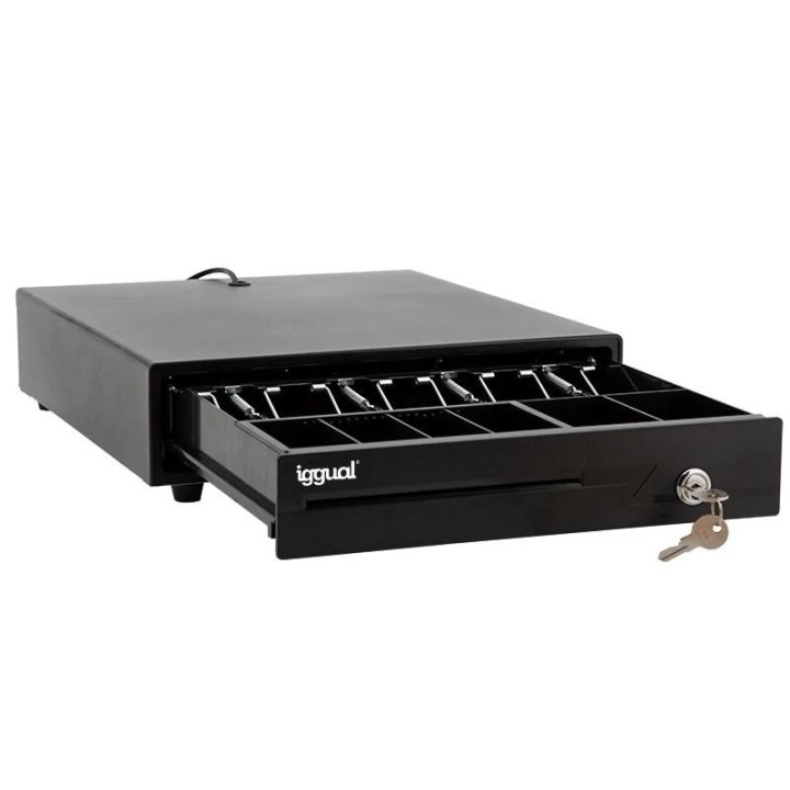 iggual cajon portamonedas iron-10 38cm 4+6 negro