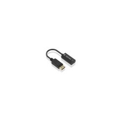 conversor aisens displayport/m a hdmi/h 4k@60hz negro 15cm