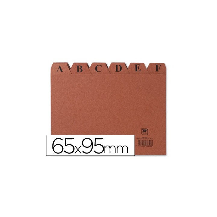 mariola indice ficheros carton cuero a-z (95x65 mm) n.o 1 mariola 3101