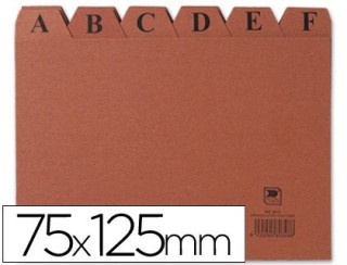 mariola indice ficheros carton cuero a-z (125x75 mm) no 2 mariola 3102