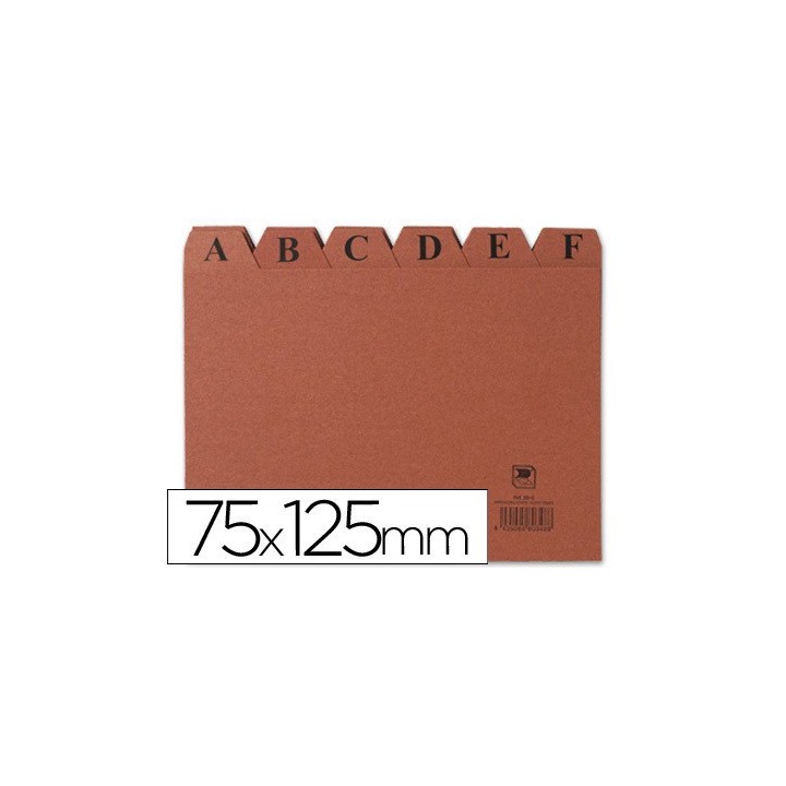 mariola indice ficheros carton cuero a-z (125x75 mm) no 2 mariola 3102