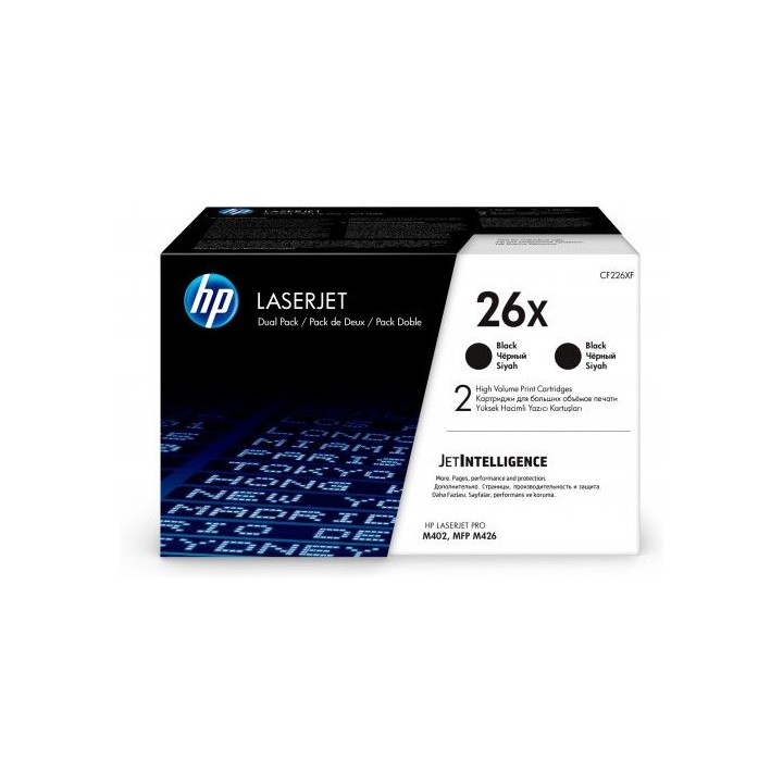 hp 26x toner hp26x negro (cf226xd)