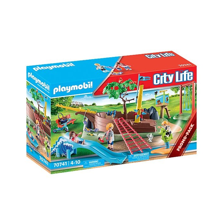 playmobil playmobil city life parque de aventuras con barco naufragado