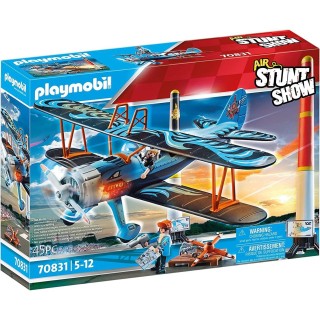 playmobil playmobil stuntshow biplano phoenix