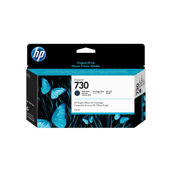 hp cartucho de tinta designjet 730 negro mate de 130 ml