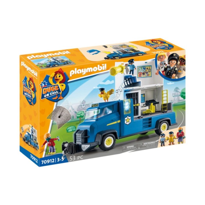 playmobil playmobil duck on call camion de policia