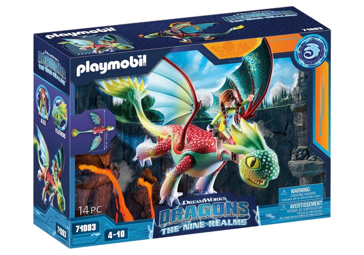 playmobil playmobil dragones: nine realms: feathers & alex