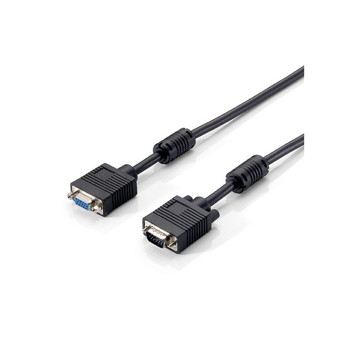 equip cable alargo svga equip 3coax macho -  hembra 1.8m con ferritas