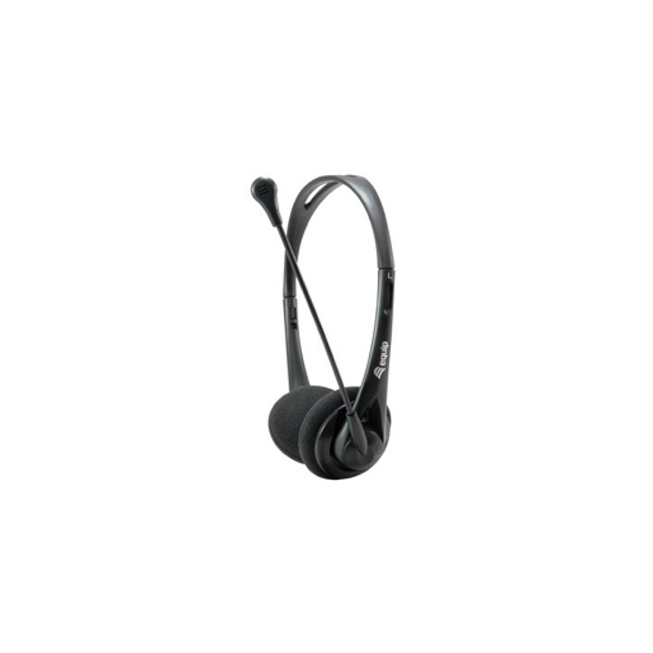equip auricular equip life microfono jack 3.5mm ( incluye adaptador 1 a 2 jacks ) negro