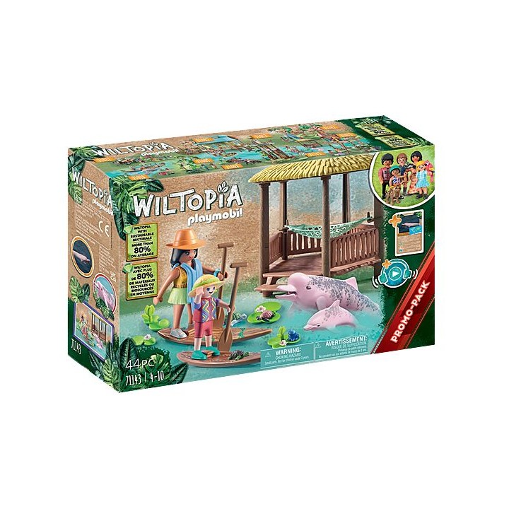 playmobil playmobil wiltopia -  tour de remo con los delfines de r?o