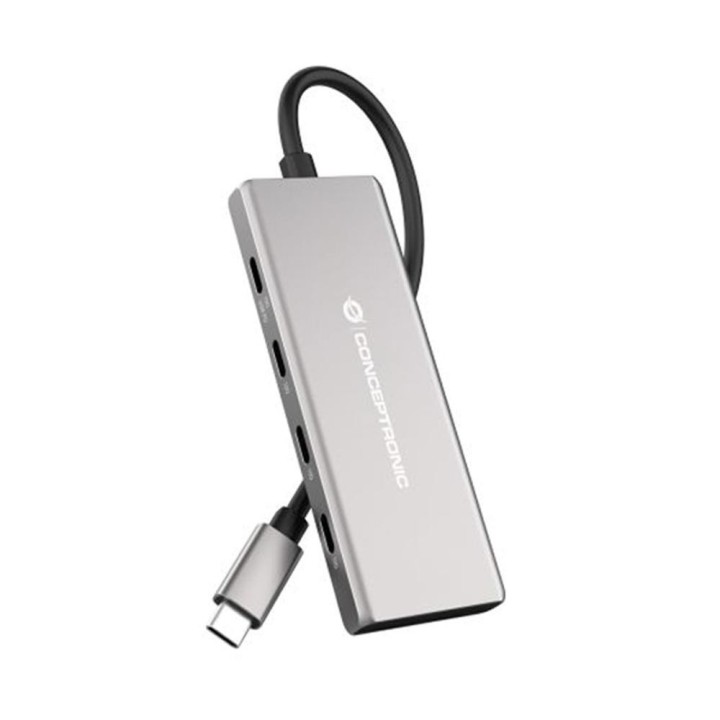 conceptronic hub usb tipo c conceptronic hubbies17g 7 puertos