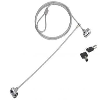 conceptronic cable seguridad para portatiles 1.5m conceptronic doble cabezal + llave
