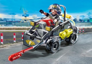 playmobil playmobil fuerzas especiales quad multiterreno