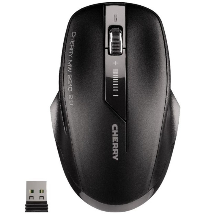 cherry mouse raton cherry inalambrico mw 2310 usb 5 botones negro
