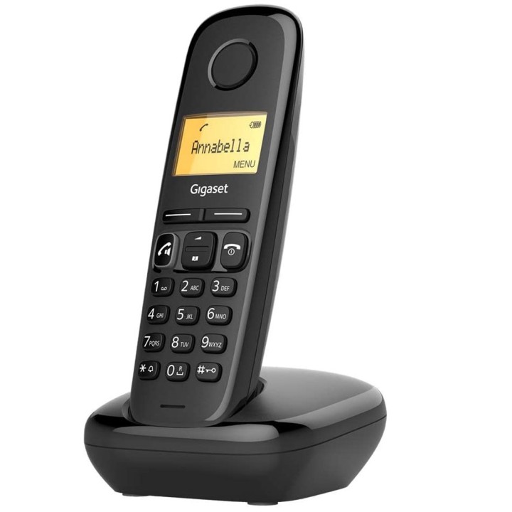 gigaset telefono fijo inalambrico gigaset a270 duo negro 80 numeros agenda -  10 tonos -  manos libr